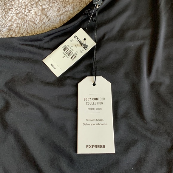 Brand new! Express Body Contour Off the Shoulder Tank - Black, Small - Picture 2 of 2